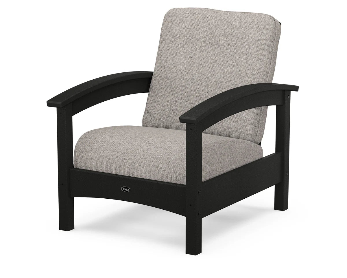 Rockport Club Chair, Charcoal Black