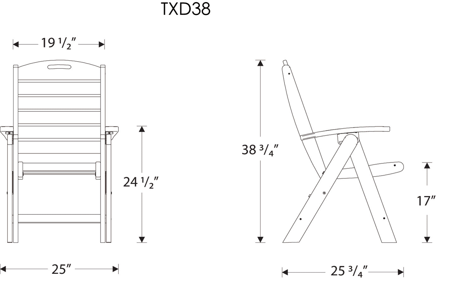 Yacht Club Highback 5-Piece Dining Set