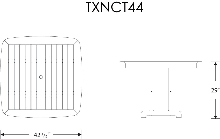Yacht Club Highback 5-Piece Dining Set