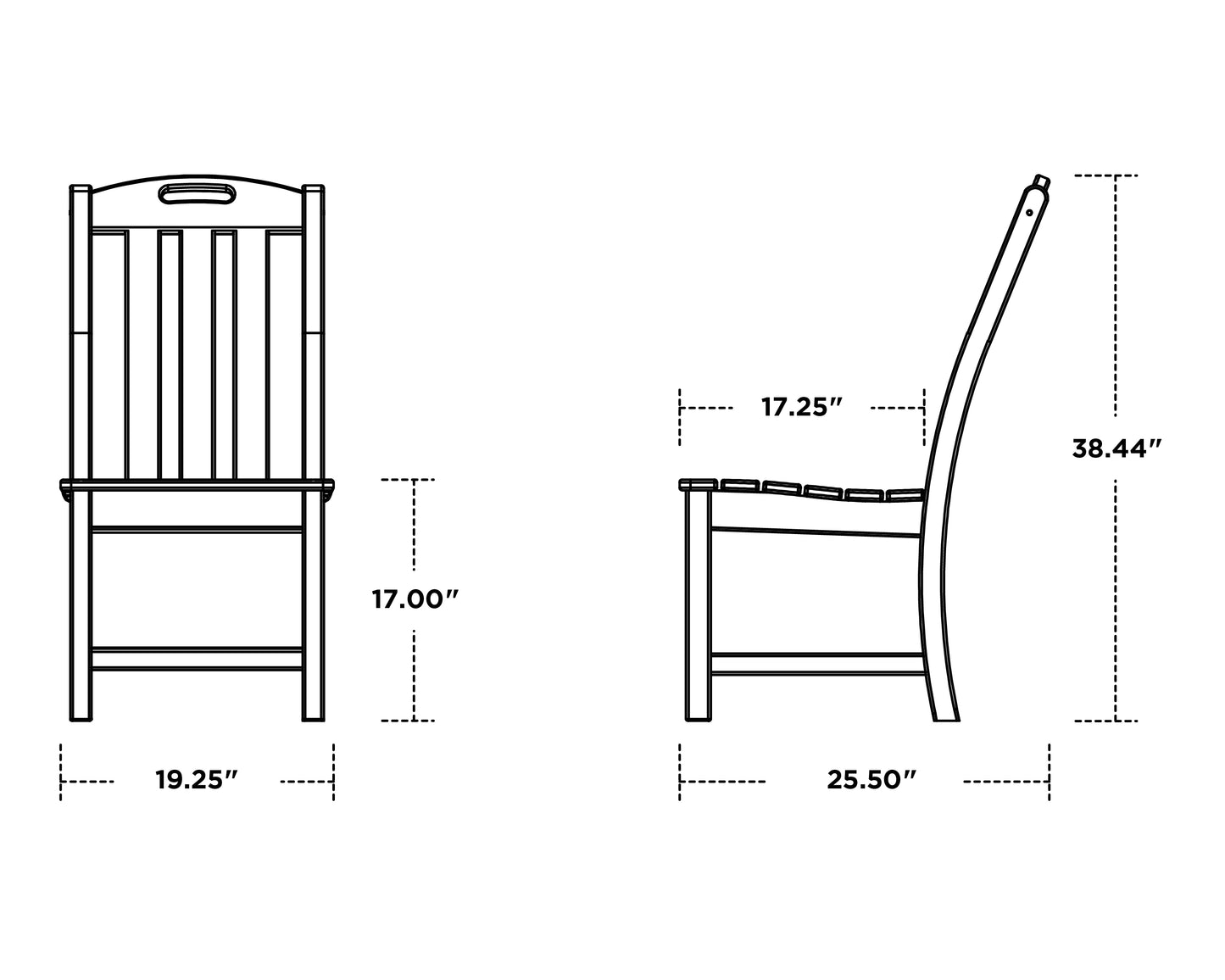 Yacht Club 5-Piece Round Side Chair Dining Set