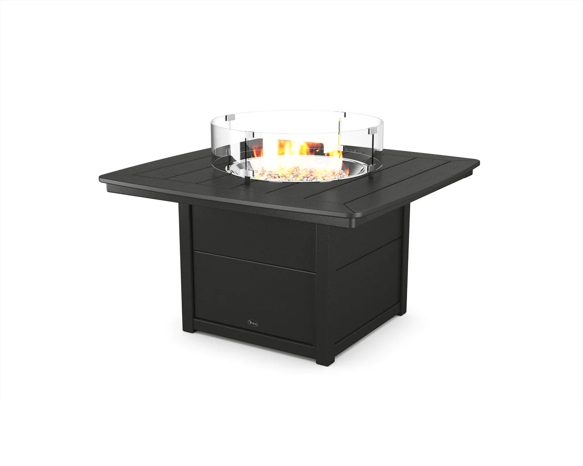 Yacht Club 42" Rounded Corner Fire Pit Table