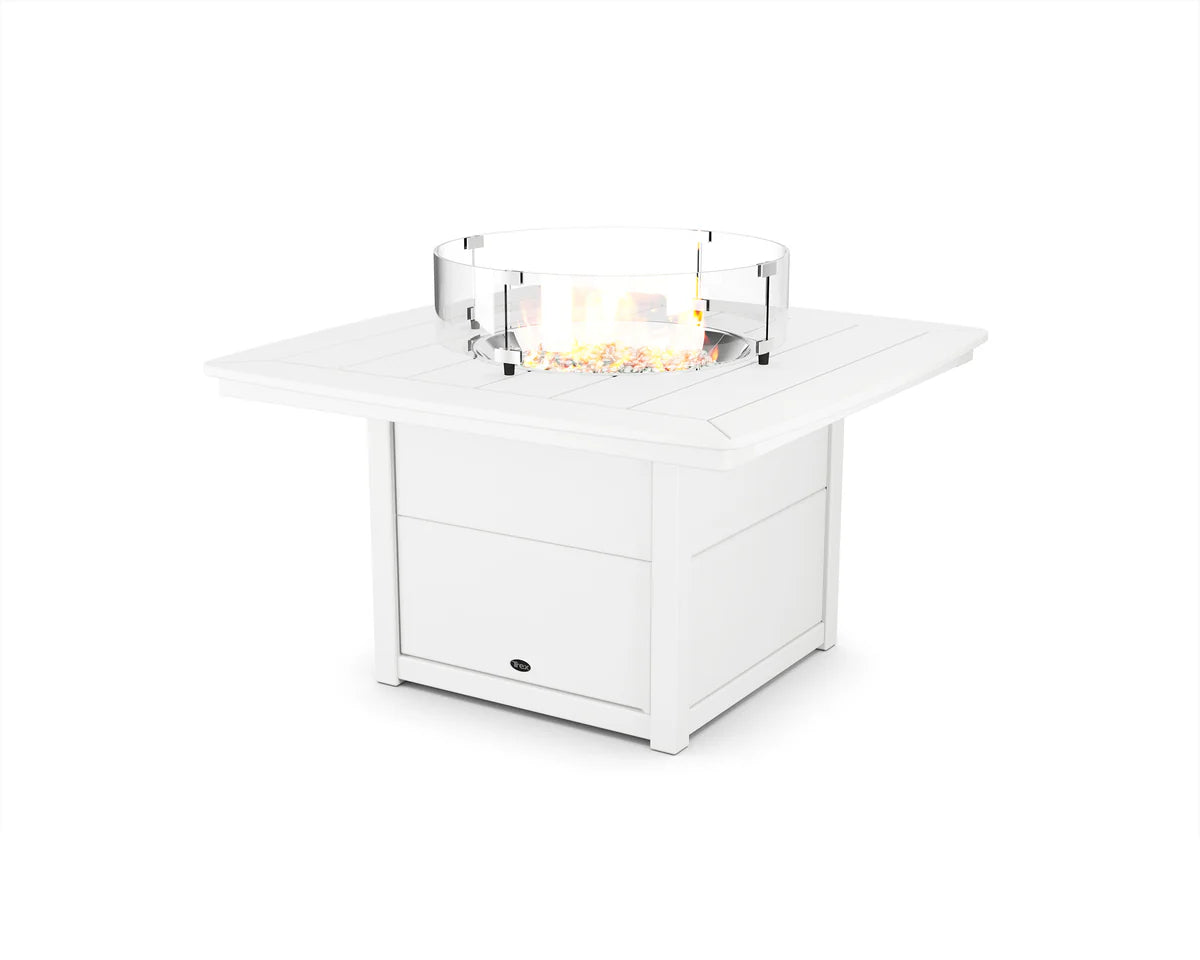 Yacht Club 42" Rounded Corner Fire Pit Table