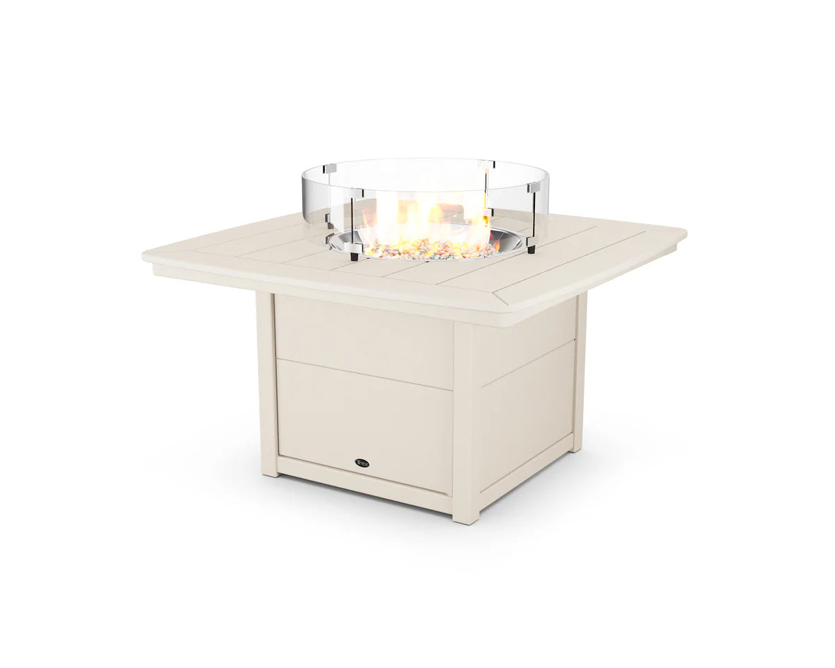 Yacht Club 42" Rounded Corner Fire Pit Table