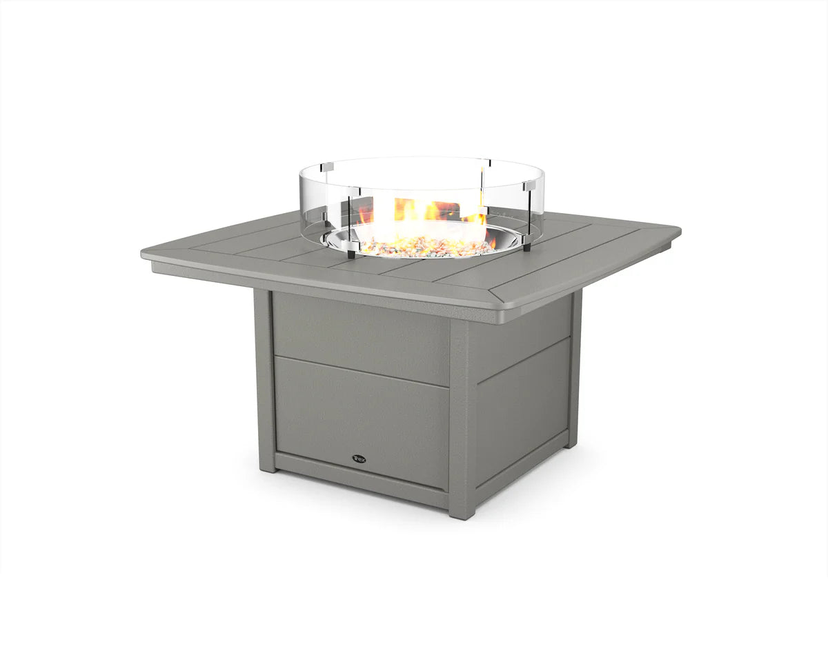 Yacht Club 42" Rounded Corner Fire Pit Table