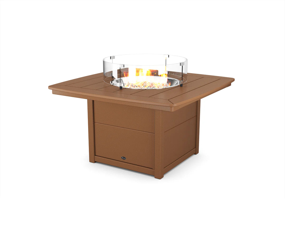 Yacht Club 42" Rounded Corner Fire Pit Table
