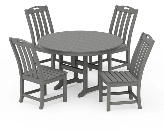Yacht Club 5-Piece Round Side Chair Dining Set