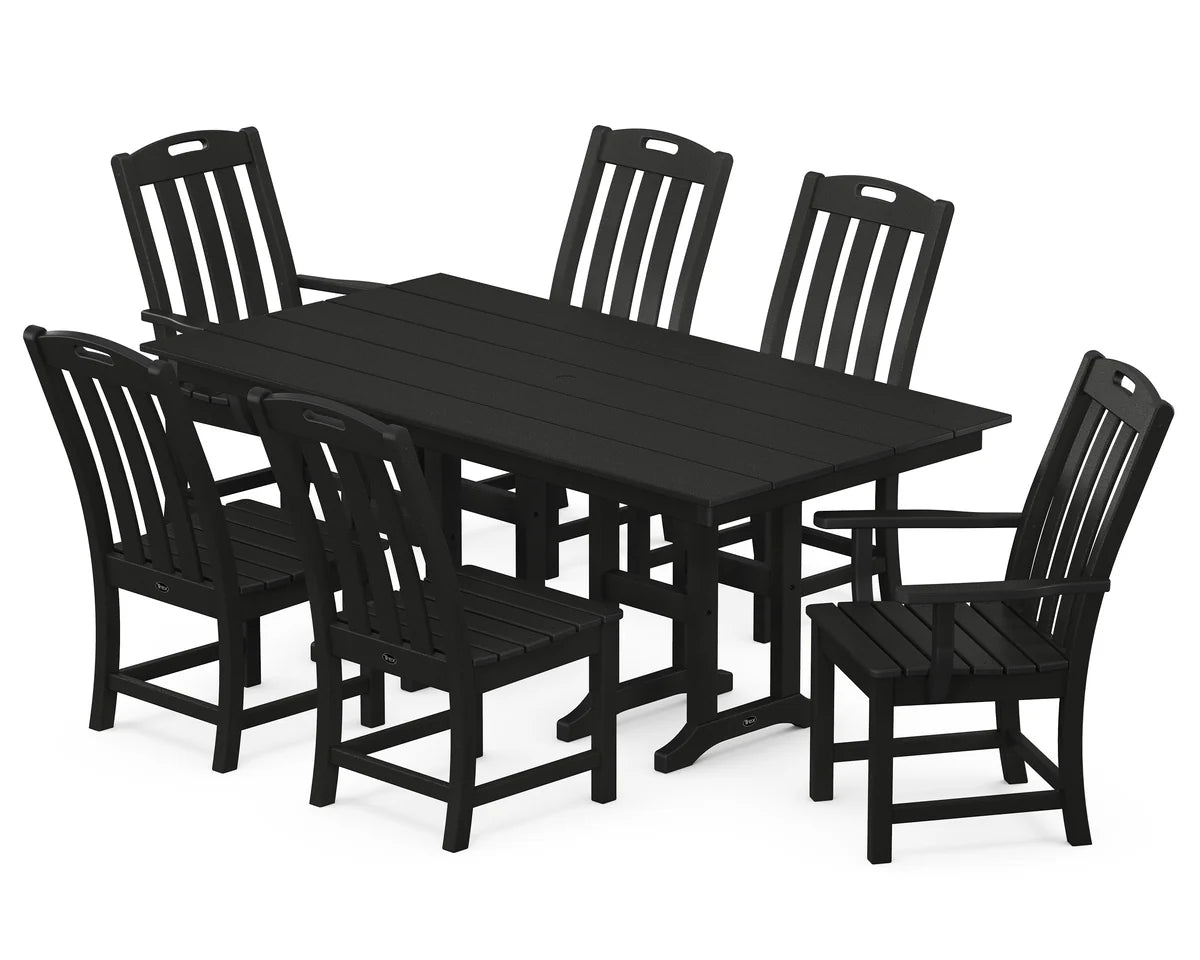 Yacht Club 7-Piece Farmhouse Dining Set