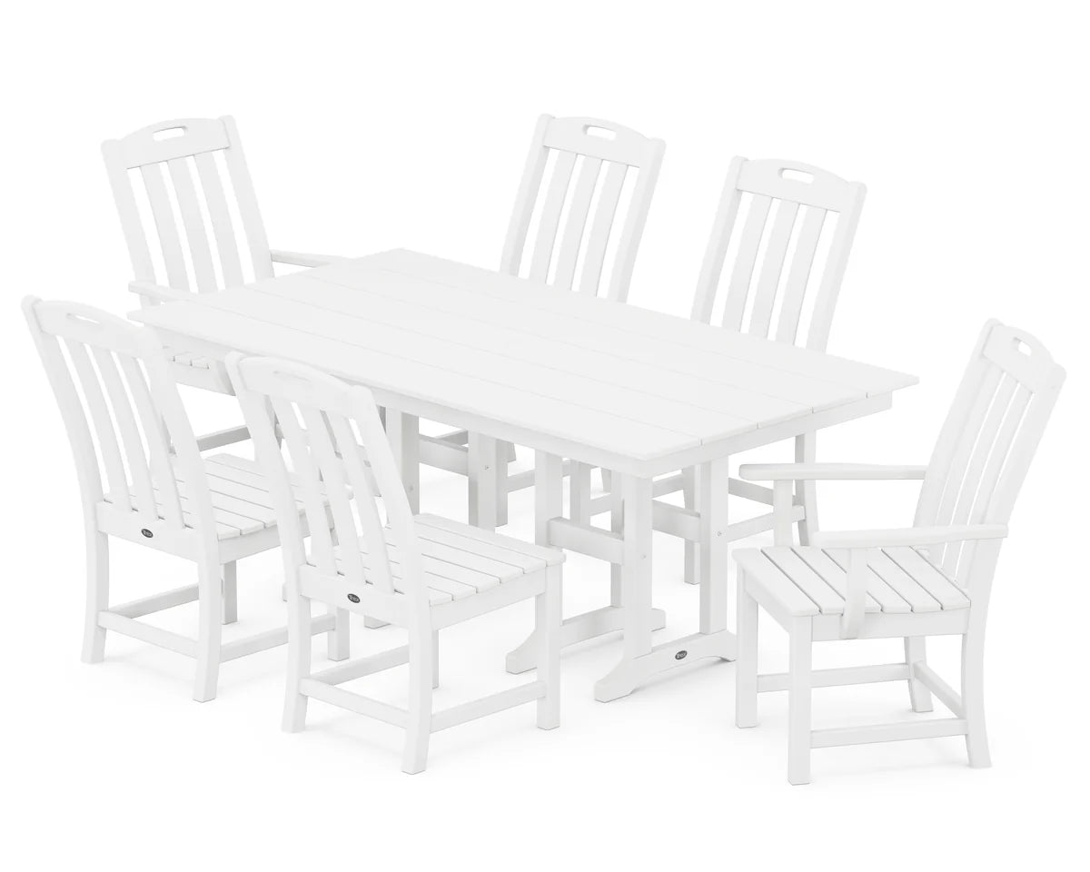 Yacht Club 7-Piece Farmhouse Dining Set
