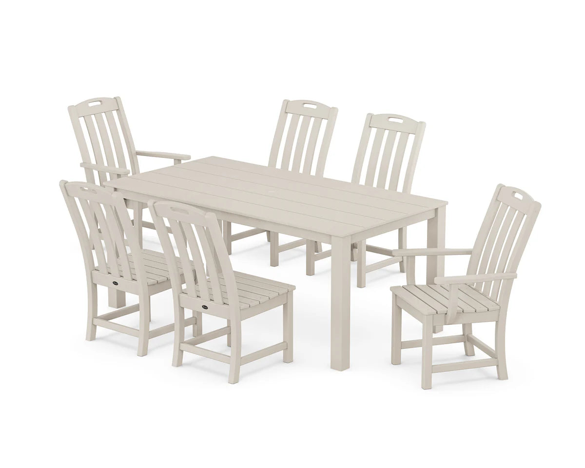 Yacht Club 7-Piece Parsons Dining Set