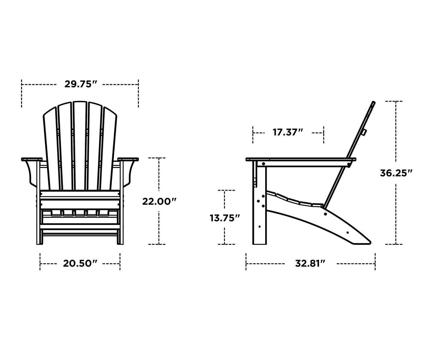Yacht Club Adirondack Chair