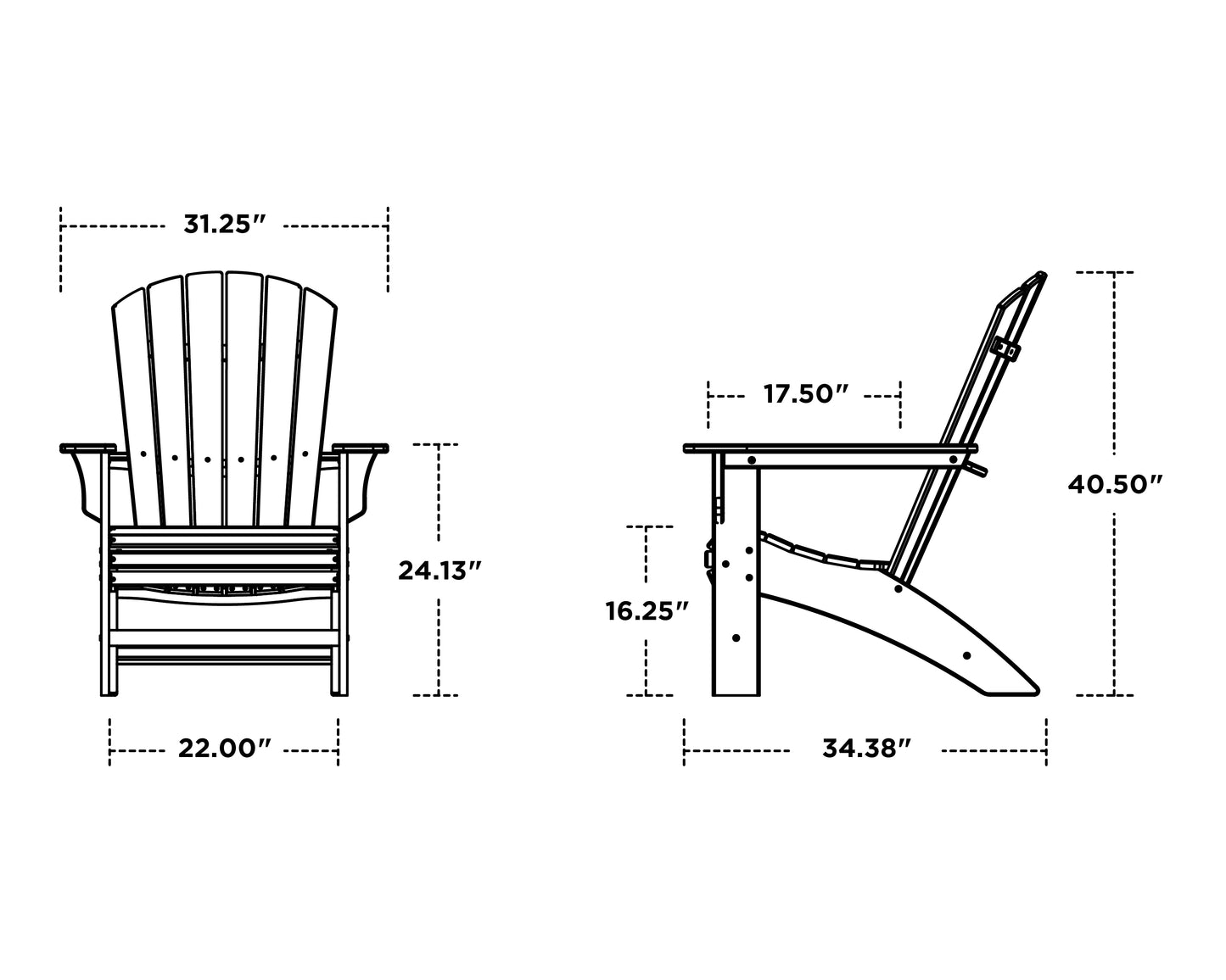Yacht Club Adirondack 5-Piece Set with Round Fire Pit Table