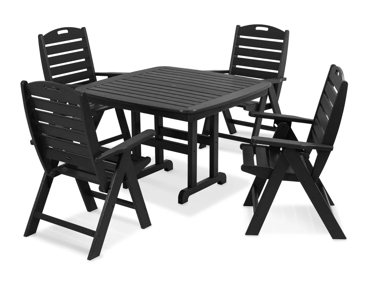 Yacht Club Highback 5-Piece Dining Set