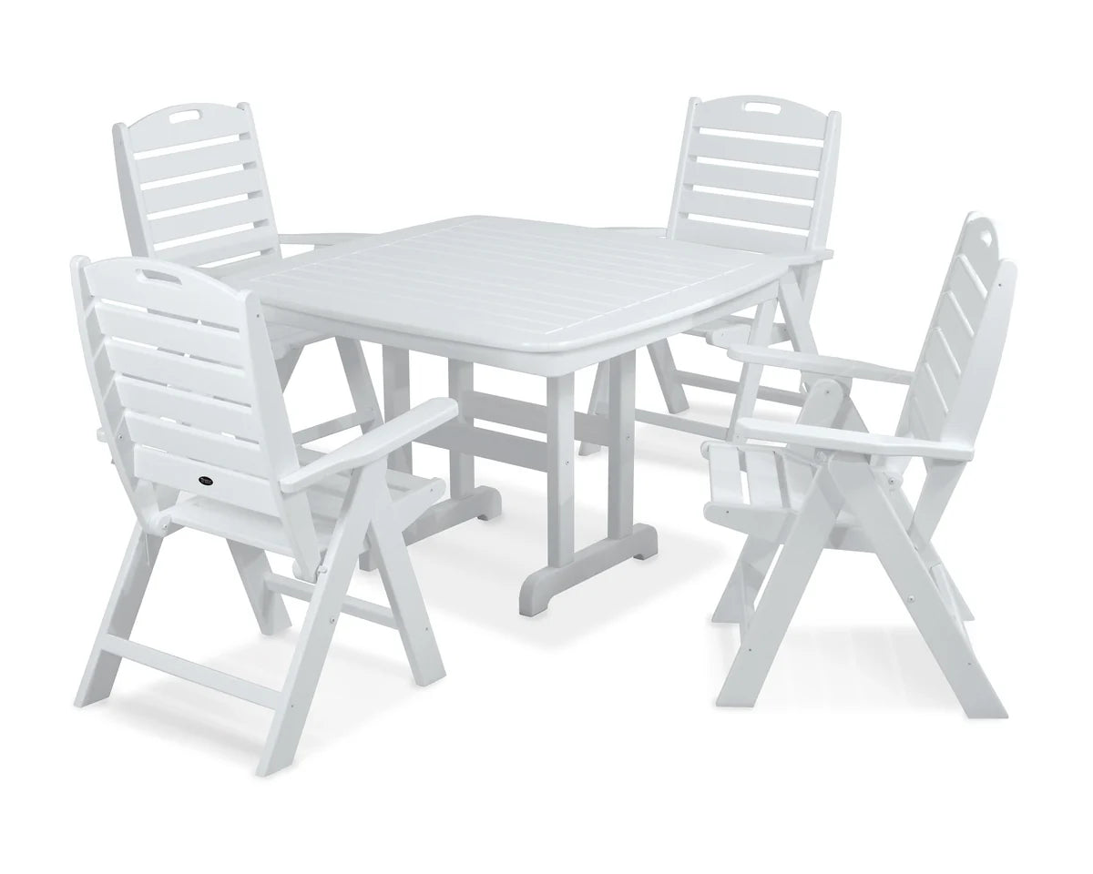 Yacht Club Highback 5-Piece Dining Set