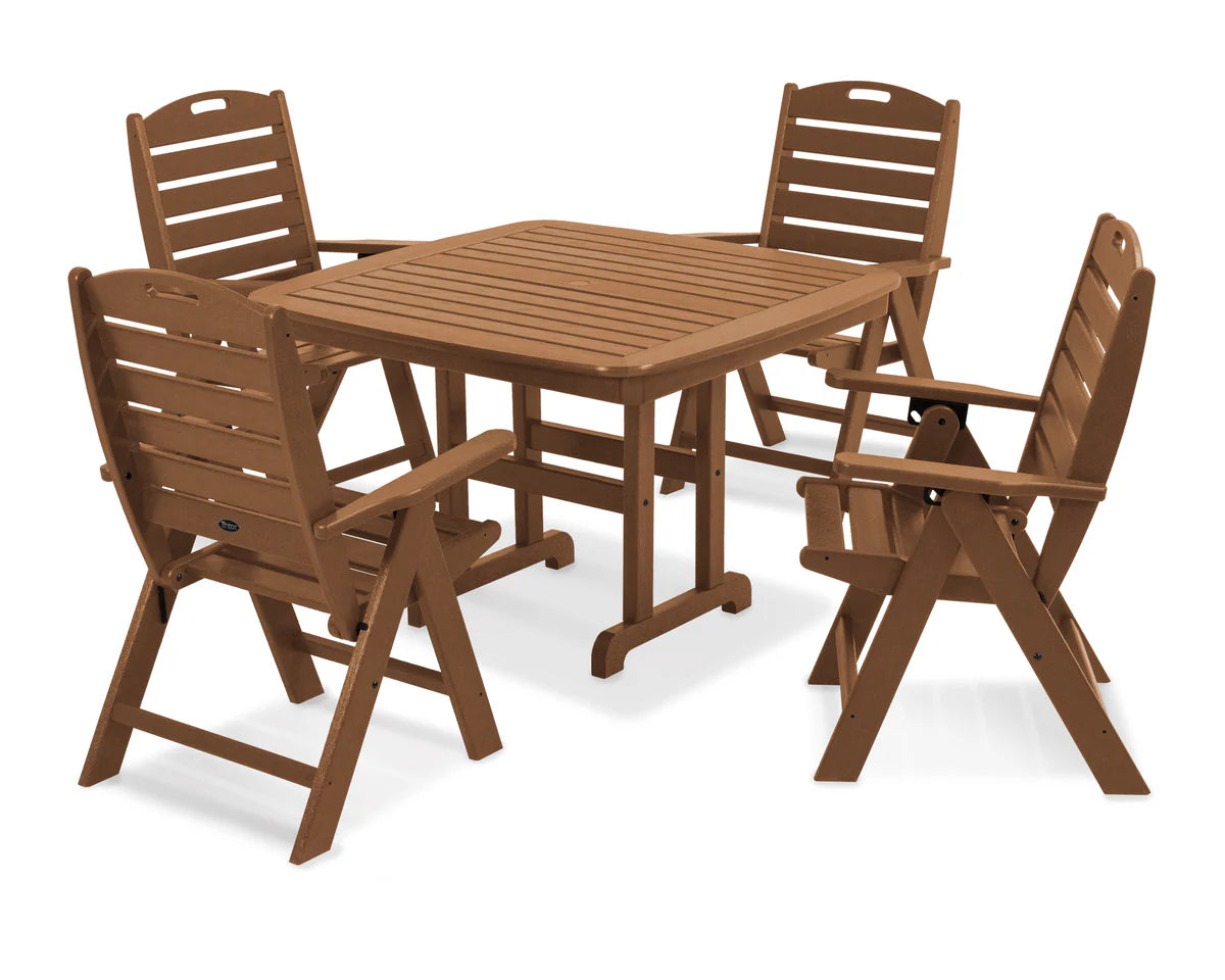 Yacht Club Highback 5-Piece Dining Set
