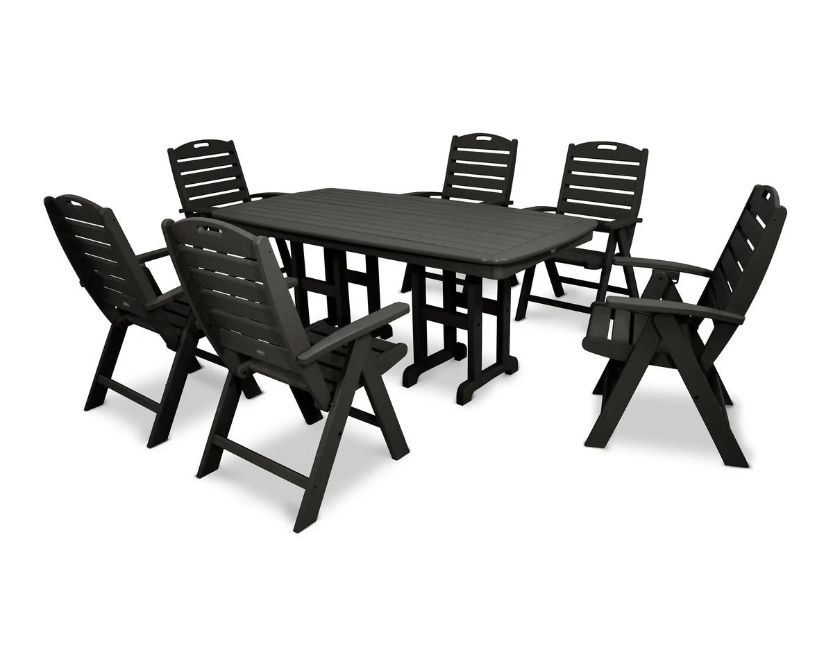 Yacht Club Highback 7-Piece Dining Set