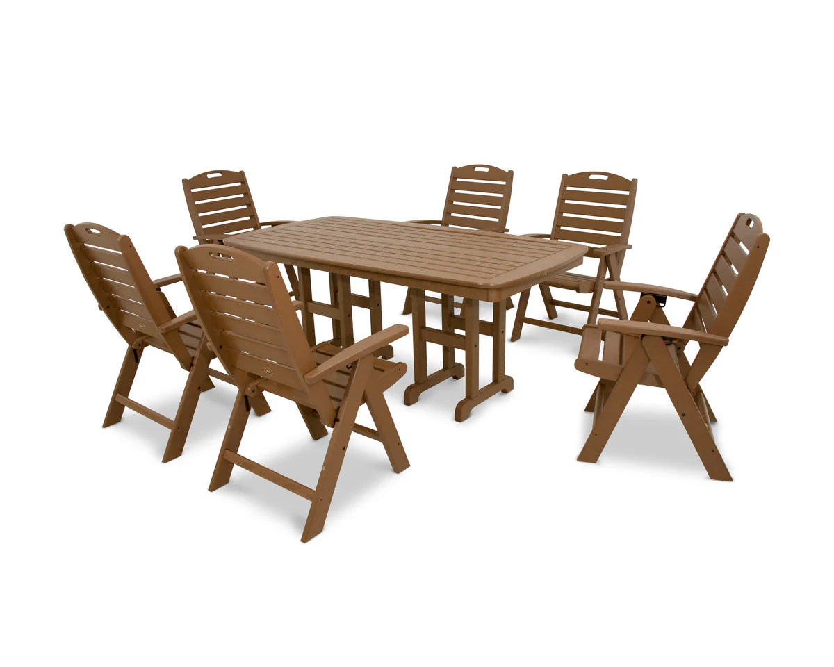 Yacht Club Highback 7-Piece Dining Set